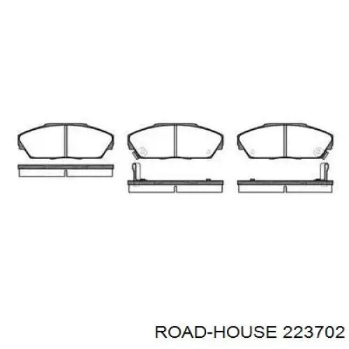 Sapatas do freio dianteiras de disco Road House 223702 preço, a partir de 38,48 USD