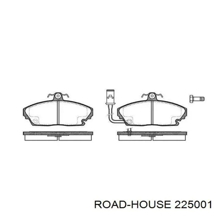 Sapatas do freio dianteiras de disco Road House 225001 preço, a partir de 49,71 USD