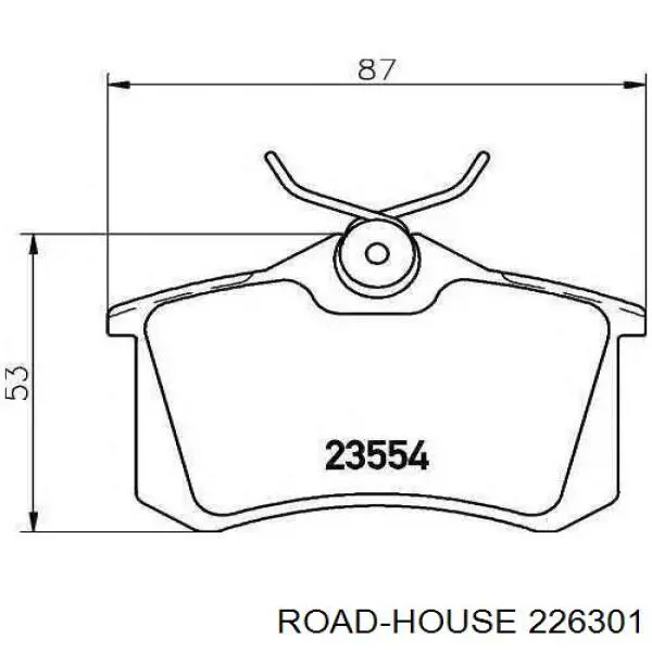 Compre 226301 Road House Sapatas do freio traseiras de disco