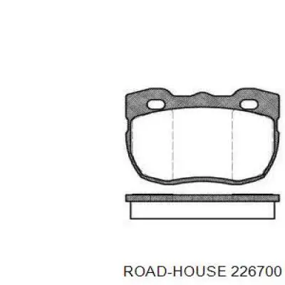 Compre 226700 Road House Sapatas do freio dianteiras de disco