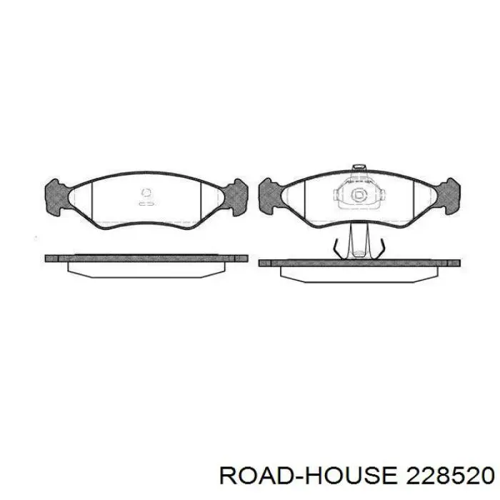 Sapatas do freio dianteiras de disco Road House 228520 preço, a partir de 30,13 USD