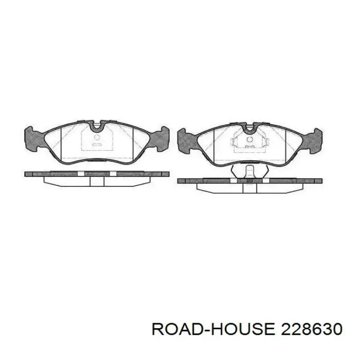 Sapatas do freio dianteiras de disco Road House 228630 preço, a partir de 23,59 USD