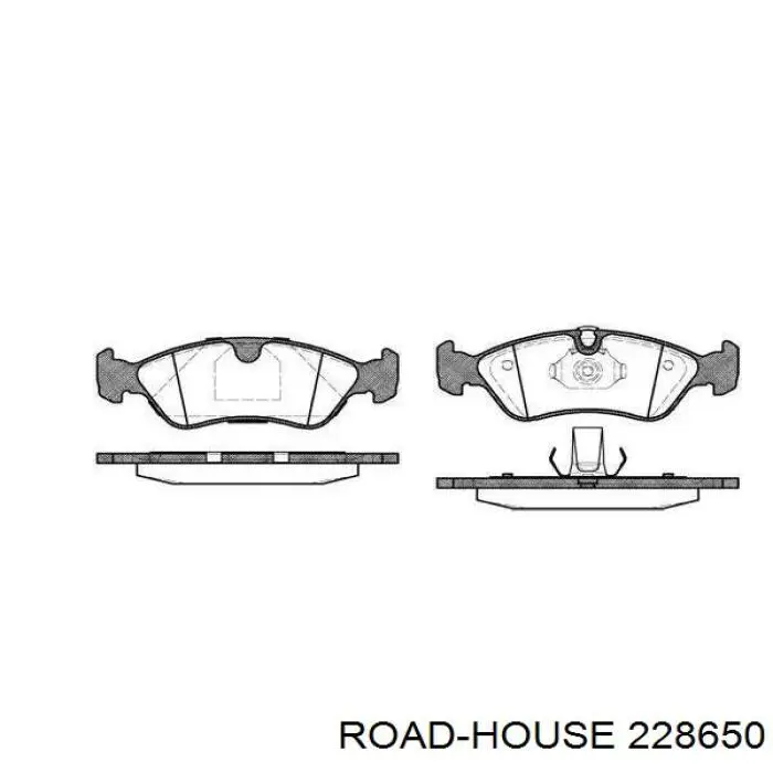Sapatas do freio dianteiras de disco Road House 228650 preço, a partir de 32,44 USD