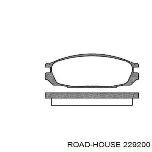 Sapatas do freio traseiras de disco Road House 229200 preço, a partir de 27,02 USD