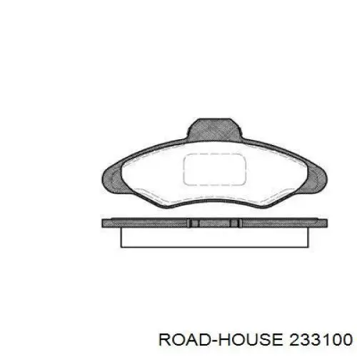 Sapatas do freio dianteiras de disco Road House 233100 preço, a partir de 24,17 USD