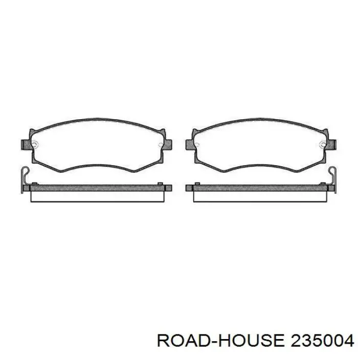 Sapatas do freio dianteiras de disco Road House 235004 preço, a partir de 30,77 USD