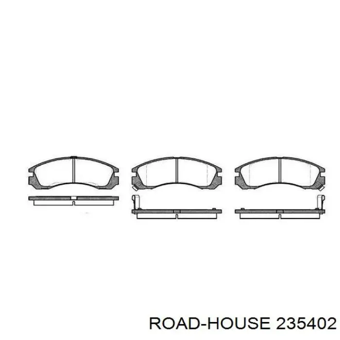 Sapatas do freio dianteiras de disco Road House 235402 preço, a partir de 33,13 USD