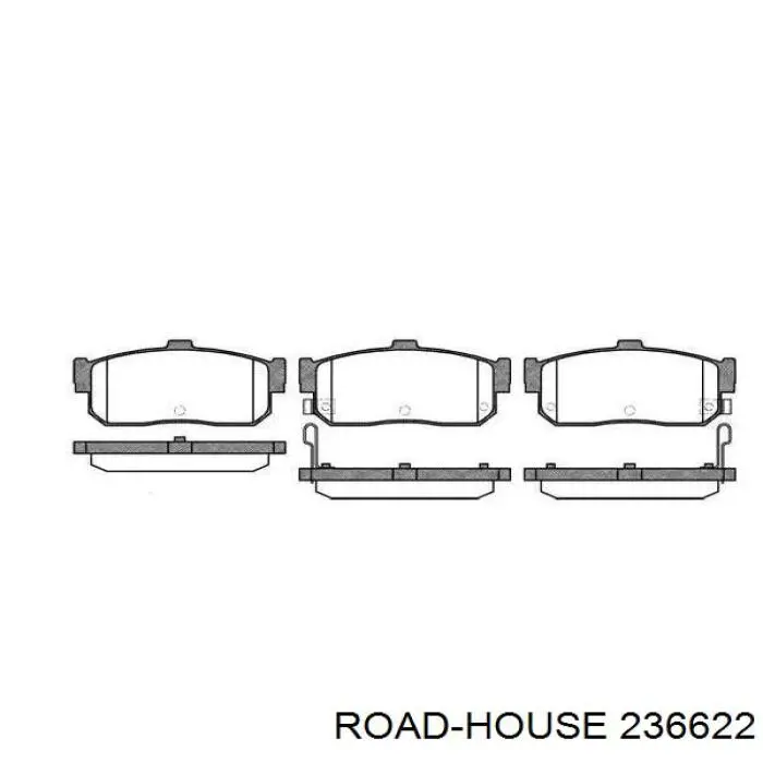 Sapatas do freio traseiras de disco Road House 236622 preço, a partir de 39,53 USD