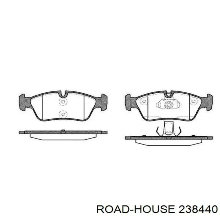 Sapatas do freio dianteiras de disco Road House 238440 preço, a partir de 29,17 USD