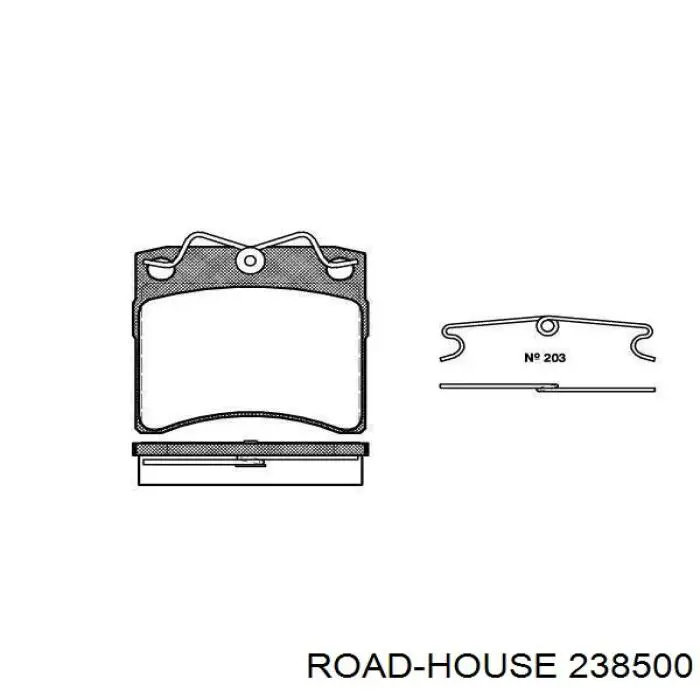 Sapatas do freio dianteiras de disco Road House 238500 preço, a partir de 38,05 USD