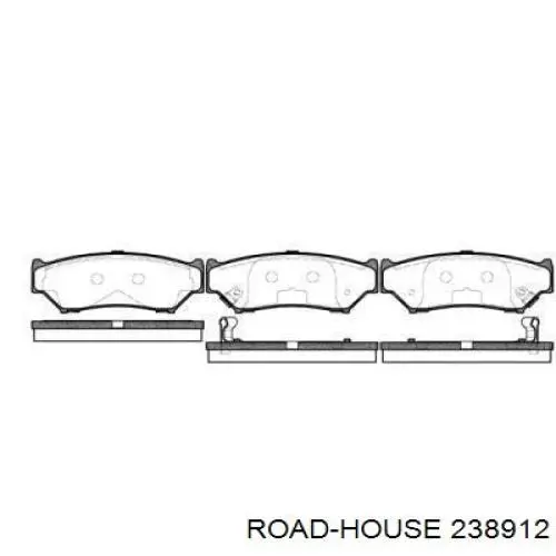 Sapatas do freio dianteiras de disco Road House 238912 preço, a partir de 27,06 USD