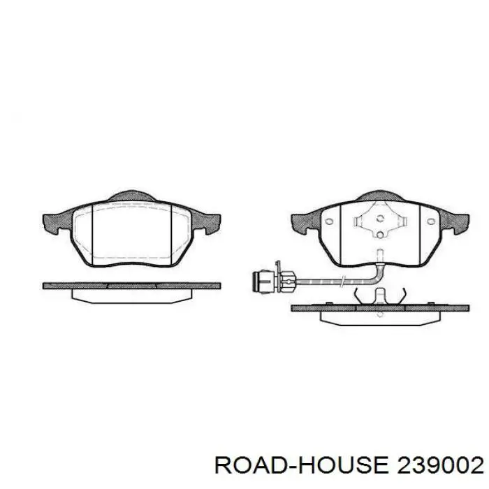Sapatas do freio dianteiras de disco Road House 239002 preço, a partir de 54,75 USD