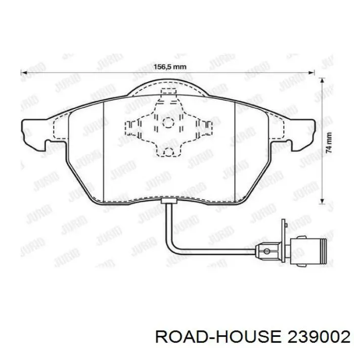 Compre 239002 Road House Sapatas do freio dianteiras de disco