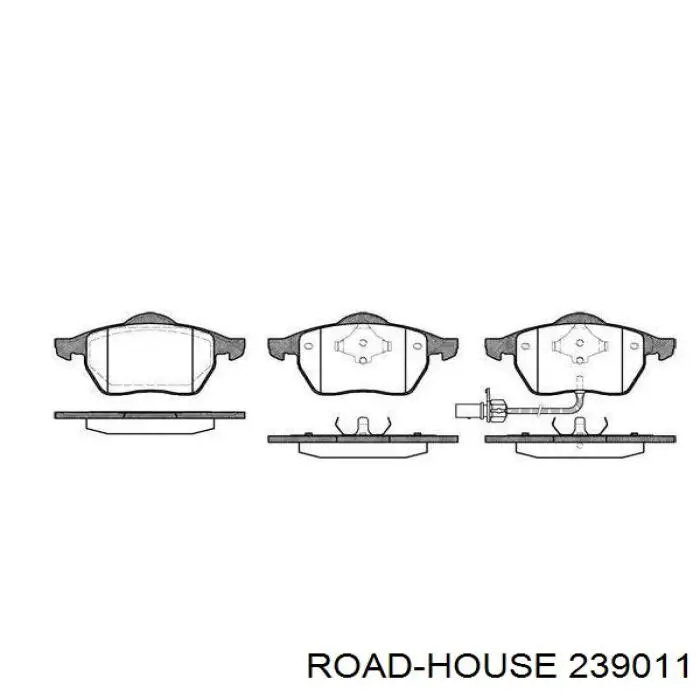 Sapatas do freio dianteiras de disco Road House 239011 preço, a partir de 40,55 USD