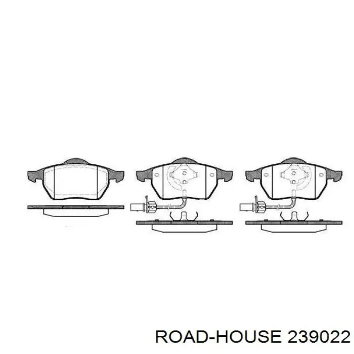 Sapatas do freio dianteiras de disco Road House 239022 preço, a partir de 62,99 USD
