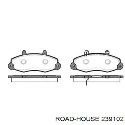 Sapatas do freio dianteiras de disco Road House 239102 preço, a partir de 30,47 USD