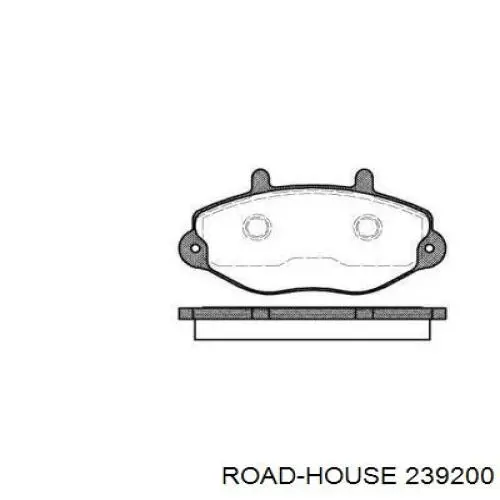 Compre 239200 Road House Sapatas do freio dianteiras de disco