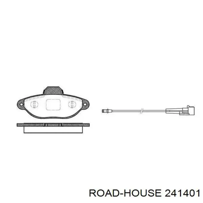 Sapatas do freio dianteiras de disco Road House 241401 preço, a partir de 24,78 USD