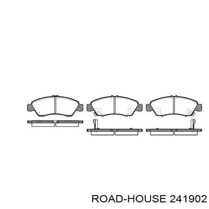 Sapatas do freio dianteiras de disco Road House 241902 preço, a partir de 26,50 USD