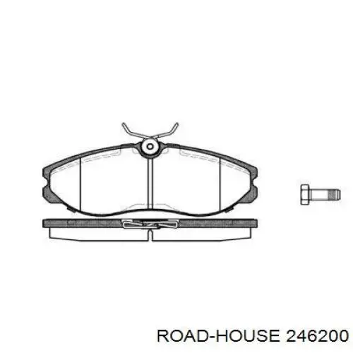 Sapatas do freio dianteiras de disco Road House 246200 preço, a partir de 34,35 USD