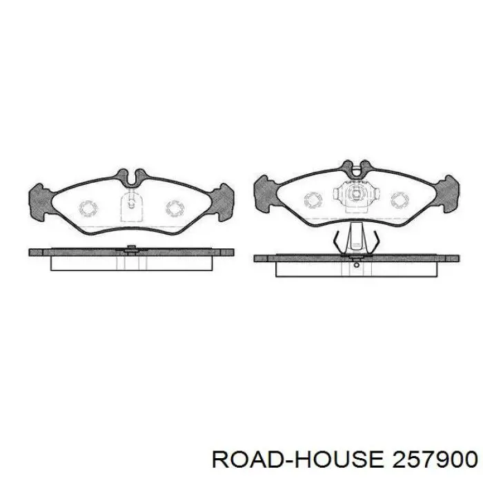 Sapatas do freio traseiras de disco Road House 257900 preço, a partir de 26,67 USD