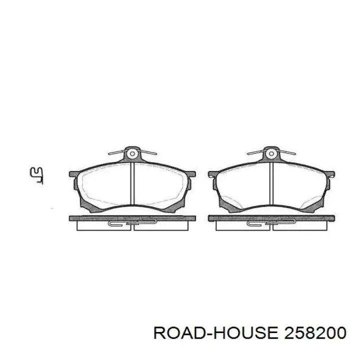 Sapatas do freio dianteiras de disco Road House 258200 preço, a partir de 51,06 USD