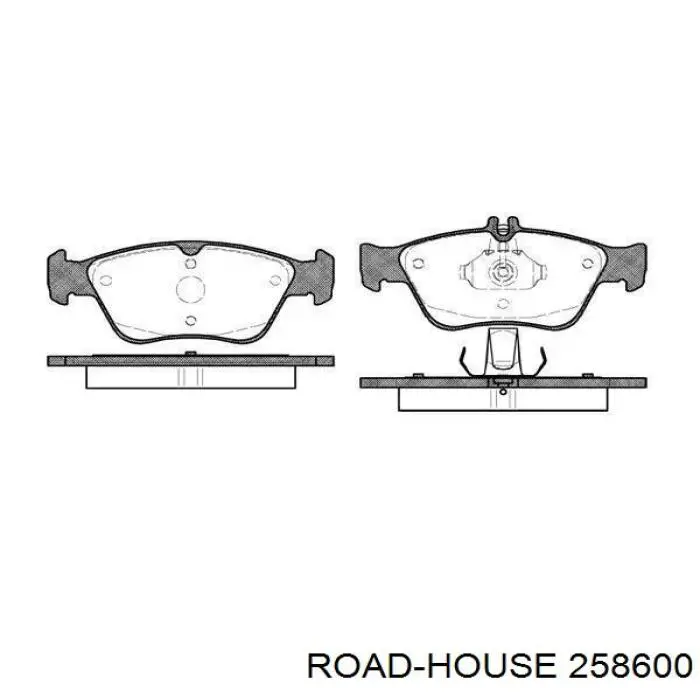Sapatas do freio dianteiras de disco Road House 258600 preço, a partir de 34,77 USD