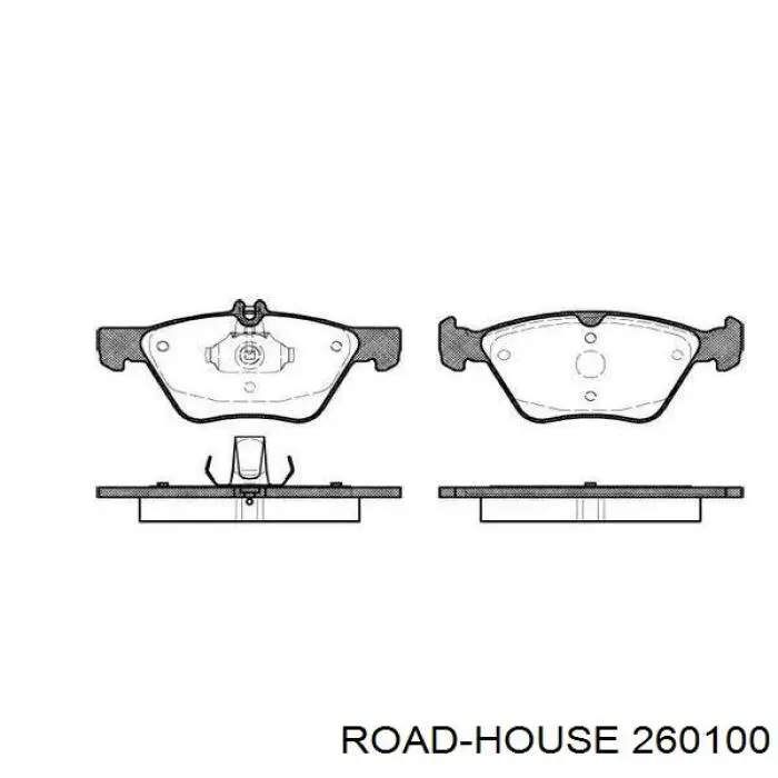 Sapatas do freio dianteiras de disco Road House 260100 preço, a partir de 34,58 USD