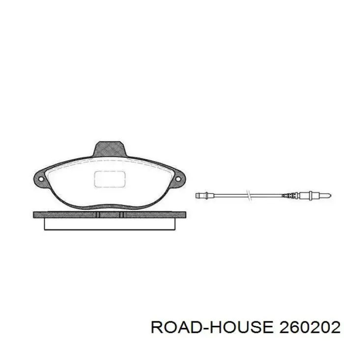 Sapatas do freio dianteiras de disco Road House 260202 preço, a partir de 41,27 USD