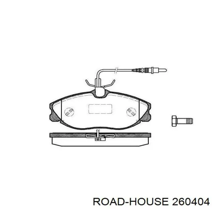 Sapatas do freio dianteiras de disco Road House 260404 preço, a partir de 28,34 USD