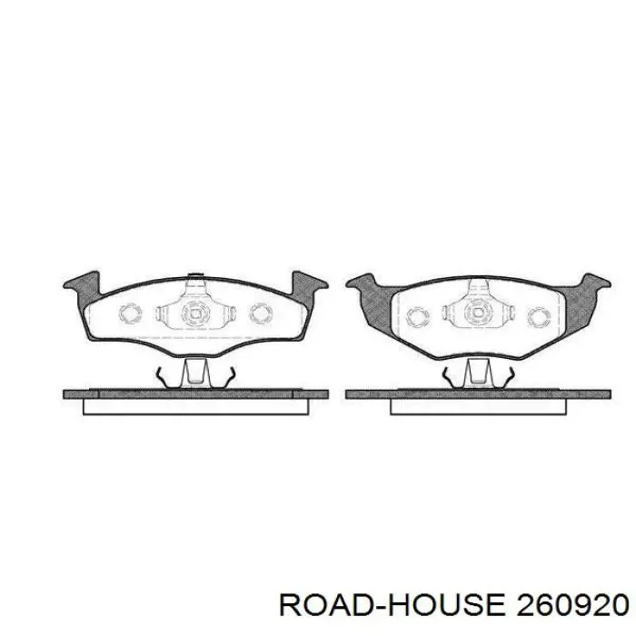 Sapatas do freio dianteiras de disco Road House 260920 preço, a partir de 29,76 USD