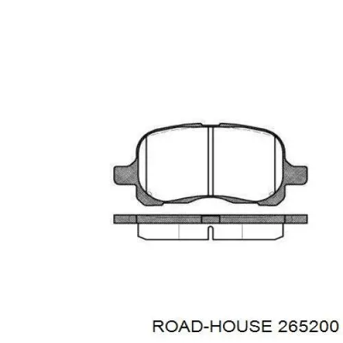 Sapatas do freio dianteiras de disco Road House 265200 preço, a partir de 34,64 USD