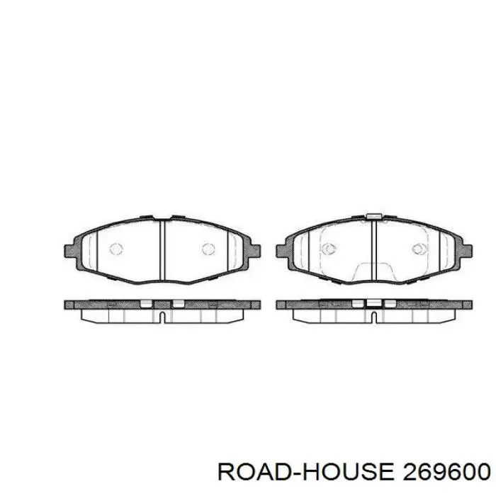 Sapatas do freio dianteiras de disco Road House 269600 preço, a partir de 22,83 USD