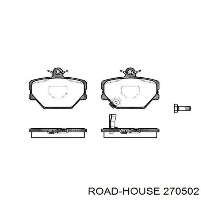 Sapatas do freio dianteiras de disco Road House 270502 preço, a partir de 27,99 USD