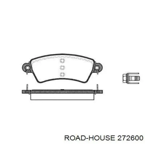 Compre 272600 Road House Sapatas do freio dianteiras de disco
