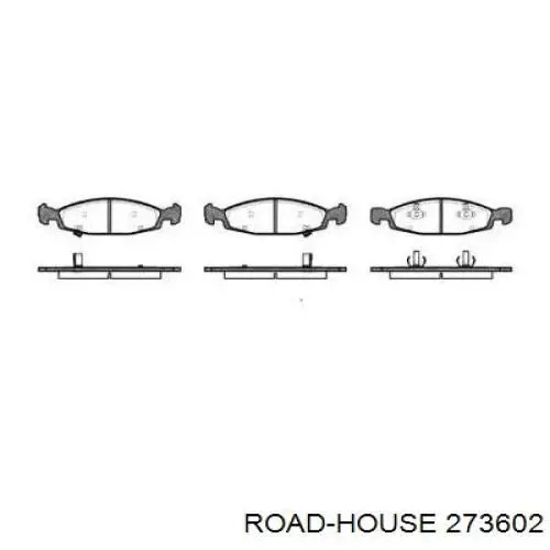 273602 Road House Sapatas do freio dianteiras de disco