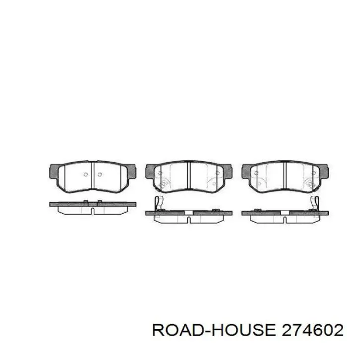Sapatas do freio traseiras de disco Road House 274602 preço, a partir de 30,91 USD