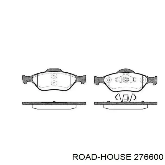 Sapatas do freio dianteiras de disco Road House 276600 preço, a partir de 28,97 USD