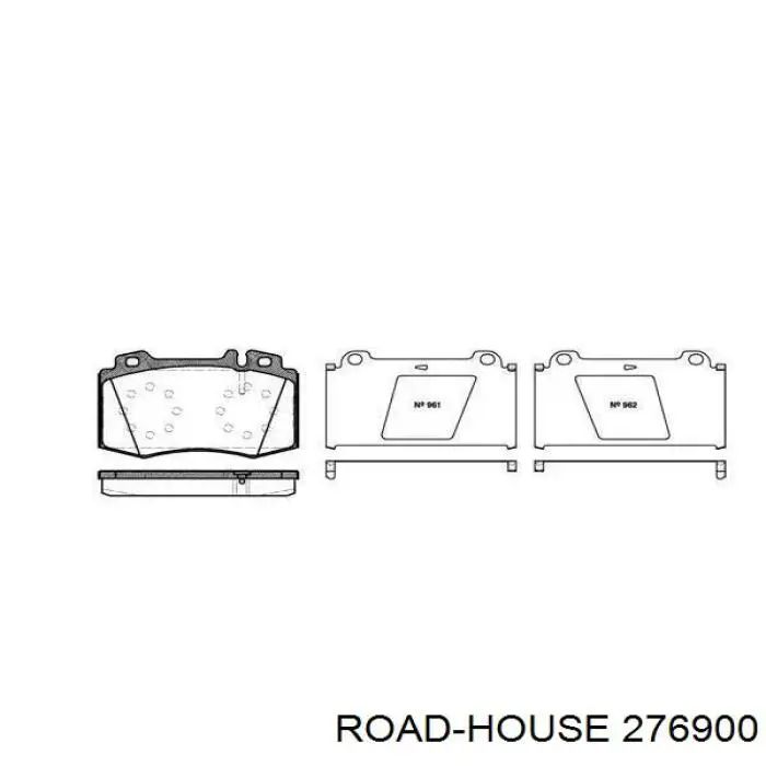 Sapatas do freio dianteiras de disco Road House 276900 preço, a partir de 43,16 USD