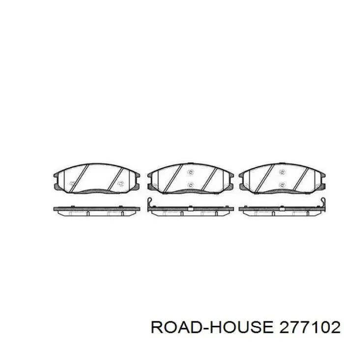 Sapatas do freio dianteiras de disco Road House 277102 preço, a partir de 33,23 USD