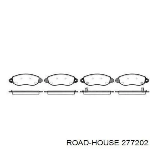 Sapatas do freio dianteiras de disco Road House 277202 preço, a partir de 38,04 USD