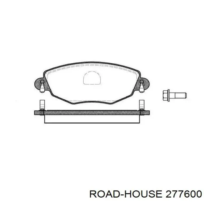 Sapatas do freio dianteiras de disco Road House 277600 preço, a partir de 46,05 USD
