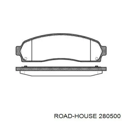 Sapatas do freio dianteiras de disco Road House 280500 preço, a partir de 35,97 USD