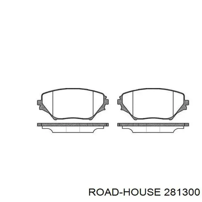 Sapatas do freio dianteiras de disco Road House 281300 preço, a partir de 26,89 USD