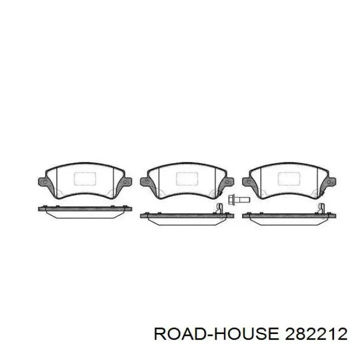 Sapatas do freio dianteiras de disco Road House 282212 preço, a partir de 35,18 USD