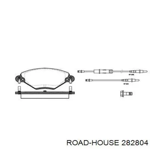 Sapatas do freio dianteiras de disco Road House 282804 preço, a partir de 37,95 USD