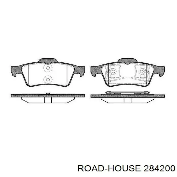 Sapatas do freio traseiras de disco Road House 284200 preço, a partir de 39,62 USD