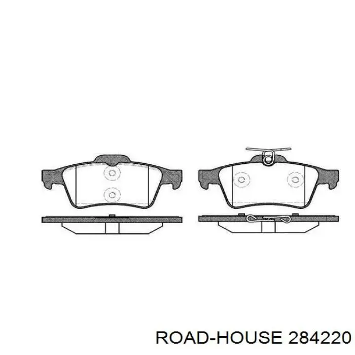 Sapatas do freio traseiras de disco Road House 284220 preço, a partir de 45,97 USD