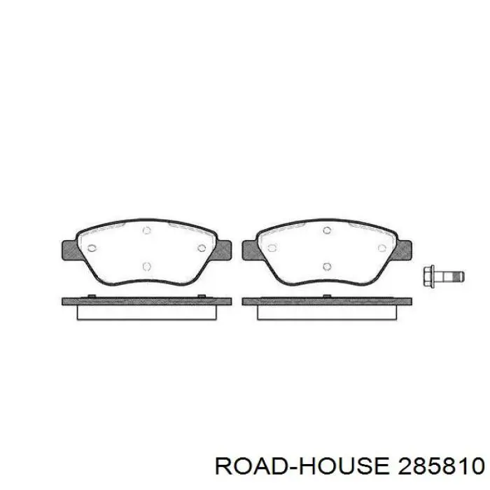 Sapatas do freio dianteiras de disco Road House 285810 preço, a partir de 32,86 USD