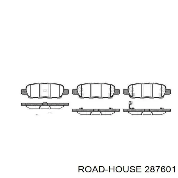 Sapatas do freio traseiras de disco Road House 287601 preço, a partir de 22,90 USD